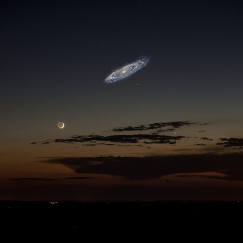 Andromeda and Milky Way galaxies are merging