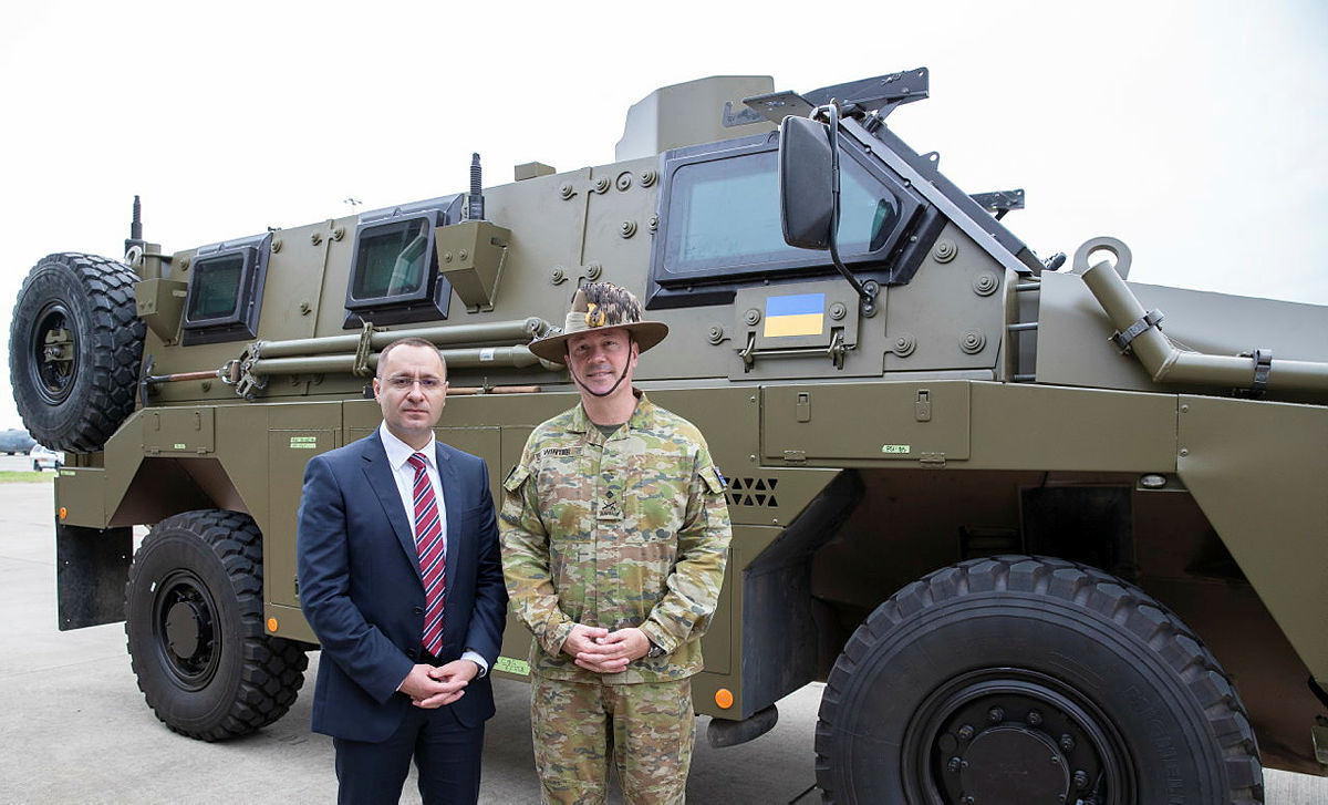 Donated Australia’s Bushmaster armored vehicles headed to Ukraine