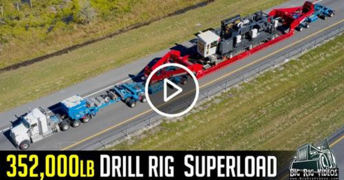 352,000lbs Blasthole Drill Superload – Buchanan Hauling & Rigging