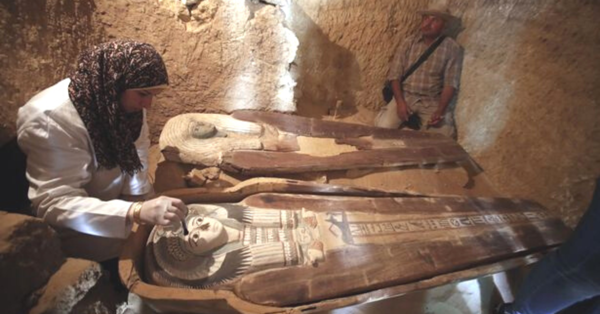 Archaeologists find 4,500-year-old double tomb in ‘discovery whole world is watching’