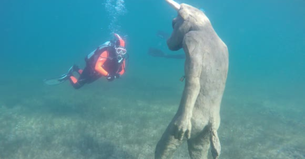 Massive Statue of Submerged Minotaur Found in Patagonia